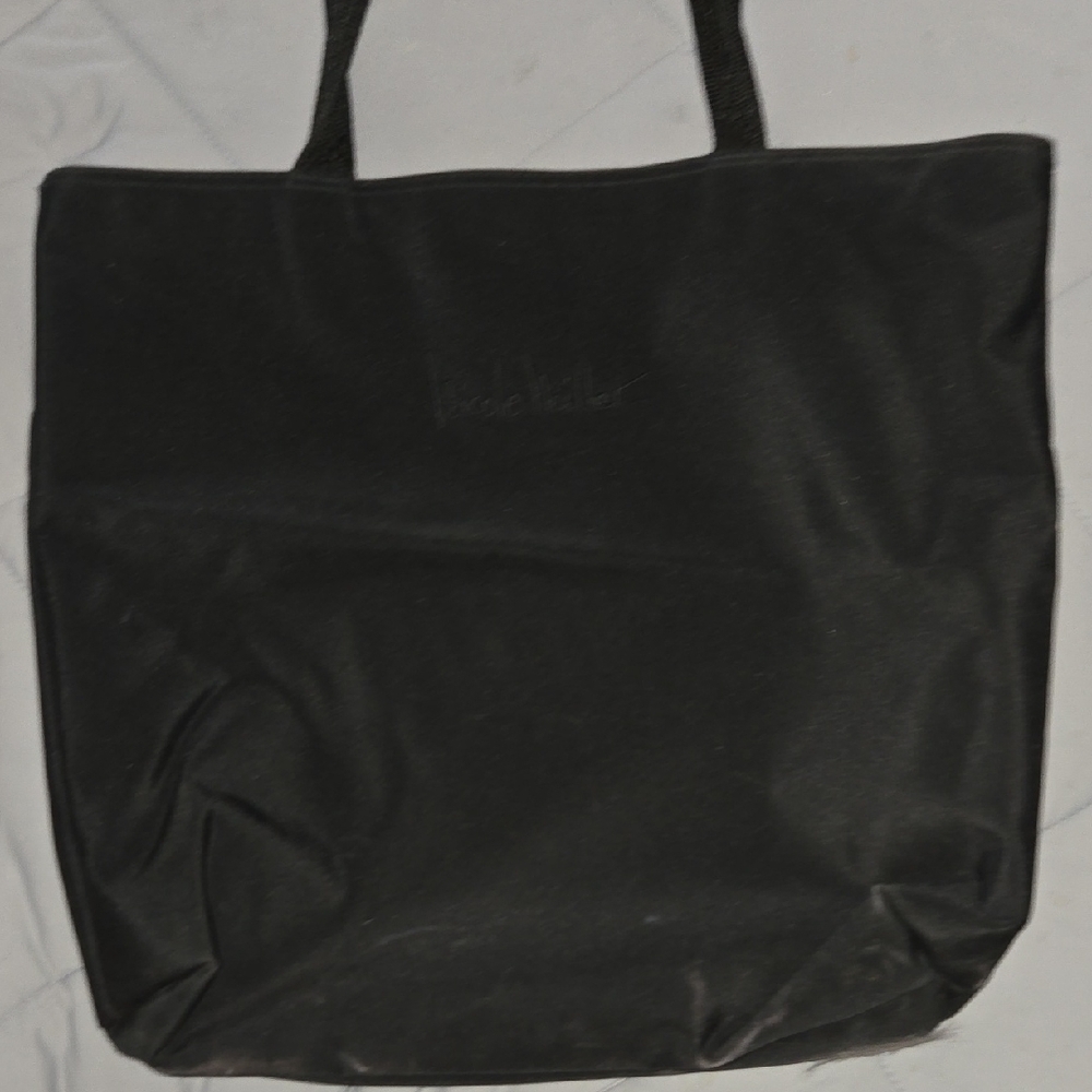 Nicolle Miller Large Black Canvas Tote Bag